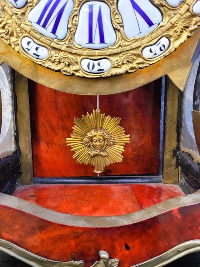 "Boulle" tortoiseshell cartel on console, Napoleon III, 19th century