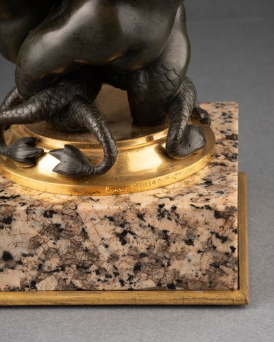 Bronze Vase Signed Henry Dasson (1825-1896) and Dated 1891