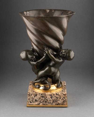 Bronze Vase Signed Henry Dasson (1825-1896) and Dated 1891