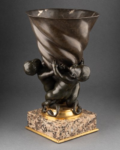 Bronze Vase Signed Henry Dasson (1825-1896) and Dated 1891
