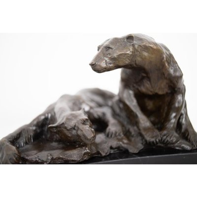 Polar Bears – Bronze by Marcel Début (1865–1933), Art Deco influence