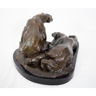 Polar Bears – Bronze by Marcel Début (1865–1933), Art Deco influence