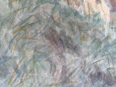 Watercolour sketch of Skagen, Denmark signed SD for Svend Danelund