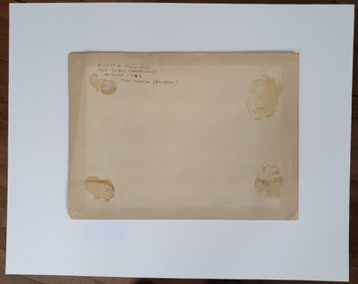 Watercolour sketch of Skagen, Denmark signed SD for Svend Danelund