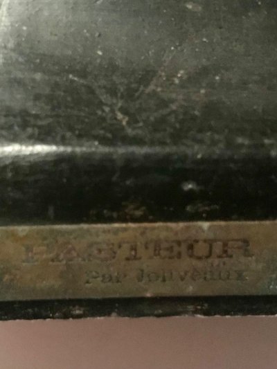 Busto di PASTEUR Louis firmato A. JOLIVEAUX medaglia in bronzo patinato.