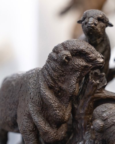 Sculpture - Merino Family , Jules Moigniez (1835 – 1894) - Bronze