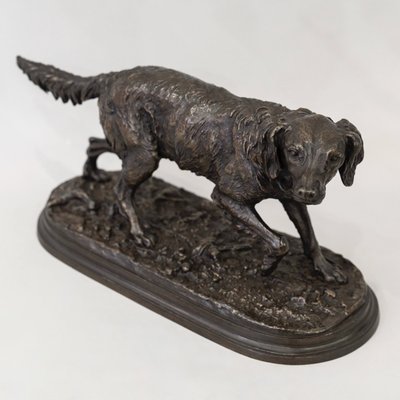 Sculpture - French Spaniel Dog Fabio No. 2 , Pierre - Jules Mêne (1810-1879) - Bronze