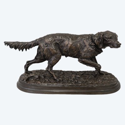 Sculpture - French Spaniel Dog Fabio No. 2 , Pierre - Jules Mêne (1810-1879) - Bronze