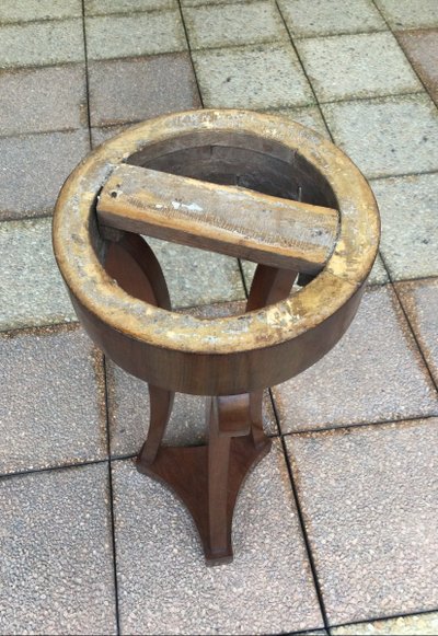 A Restoration Period Mahogany Wood Sellette