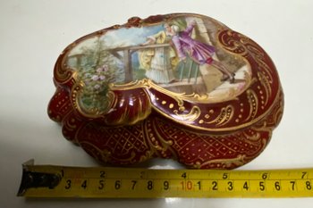 BOÎTE PORCELAINE, PEINTE