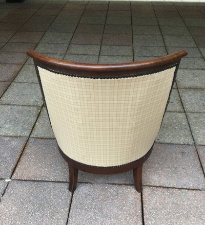 A Restoration Period "Gondola" Back Bergère In Mahogany