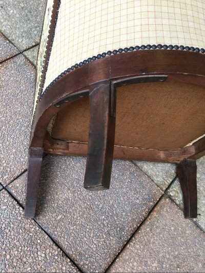 A Restoration Period "Gondola" Back Bergère In Mahogany