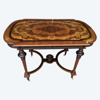 Une Table à écrire Ou Une Console-desserte  En Marqueterie