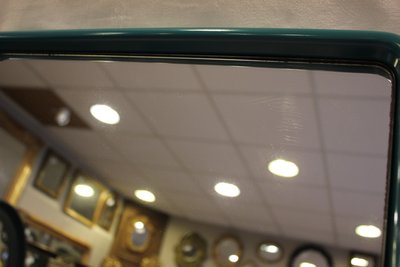 43 X 74 Cm Paire De Miroirs Années 70 Par Schönbuch, Bleu émeraude
