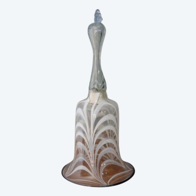 Ancient large glass bell from the late 19th century Murano Venice. Size h 30