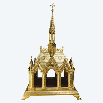 Neo-Gothic Reliquary Shrine – 19th century