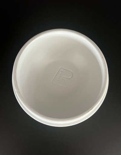 White ceramic smoking set from Societa Ceramica Revelli in Laveno, Italy, 1970s