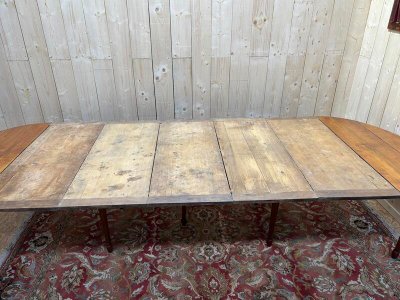 Table ovale en merisier 25 personnes 