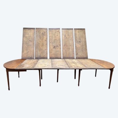 Table ovale en merisier 25 personnes 