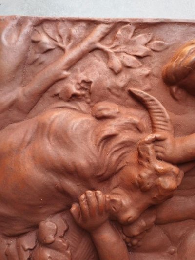 Large bas-relief - beautiful decorative piece after Edme Bouchardon.