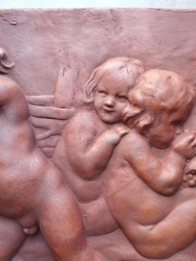 Large bas-relief - beautiful decorative piece after Edme Bouchardon.