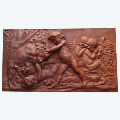 Large bas-relief - beautiful decorative piece after Edme Bouchardon.