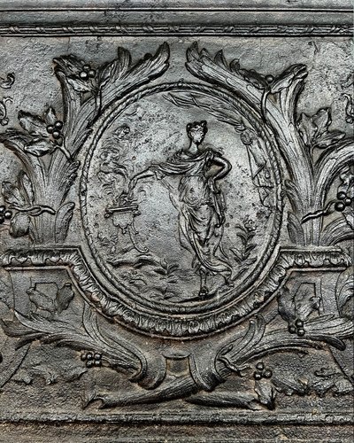 Large fireplace plate with returns, Regency period