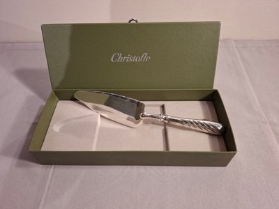 Christofle silver-plated cake server.
