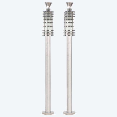 Claude Parent, Pair of Modernist Floor Lamps - Unique Modern Art Pieces