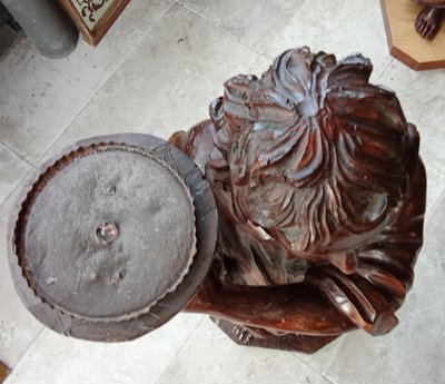 Coppia di porte Torchiere con cornucopia/XIX secolo 