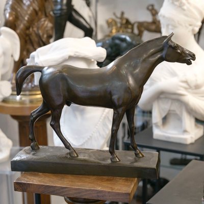 Sculpture - Le Cheval Libre , Alfredo Biagini (1886 – 1952) - Bronze