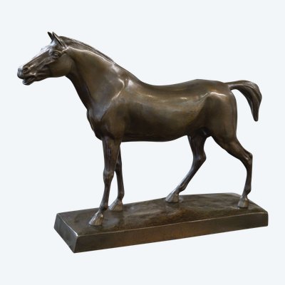 Sculpture - Le Cheval Libre , Alfredo Biagini (1886 – 1952) - Bronze