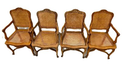 Set of 4 Regency style armchairs
