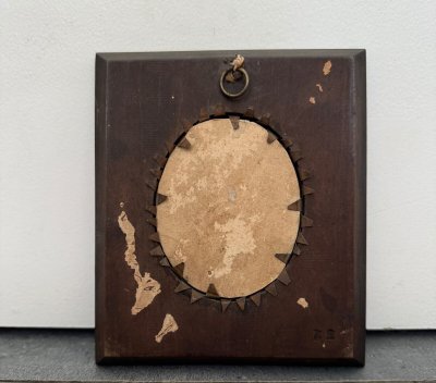 Miniature portrait of a woman with a headdress, first part of the 19th century