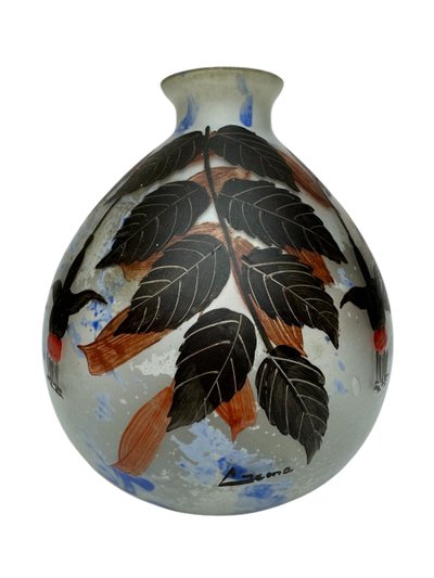 Vase à décor des Fuchsias