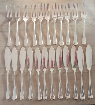Ercuis Goldsmith Besteckset Kambodscha Modell 39 Teile