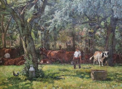 Henri MORAL - La traite des vaches
