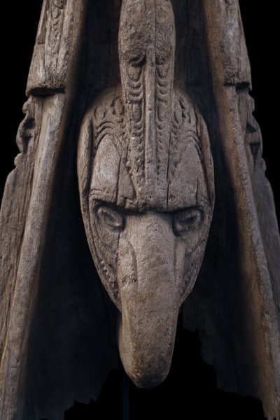 Proue de pirogue, art océanien, art tribal, Sculpture du Sépik, Papouasie Nouvelle Guinée, Océanie
