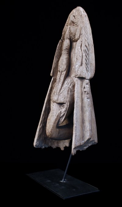 Proue de pirogue, art océanien, art tribal, Sculpture du Sépik, Papouasie Nouvelle Guinée, Océanie