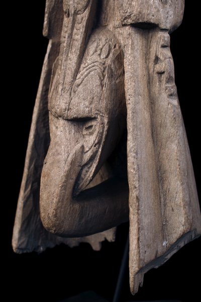 Proue de pirogue, art océanien, art tribal, Sculpture du Sépik, Papouasie Nouvelle Guinée, Océanie