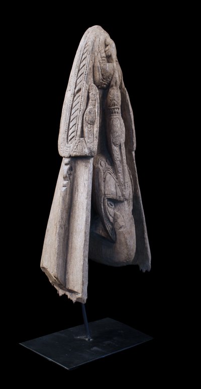 Proue de pirogue, art océanien, art tribal, Sculpture du Sépik, Papouasie Nouvelle Guinée, Océanie