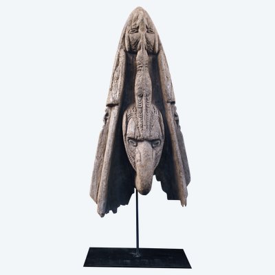 Proue de pirogue, art océanien, art tribal, Sculpture du Sépik, Papouasie Nouvelle Guinée, Océanie