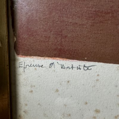 Lithographie contresignée épreuve d'artiste par Jean Chevolleau XXe