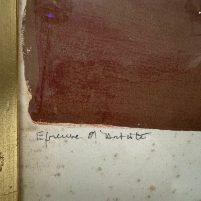 Lithographie contresignée épreuve d'artiste par Jean Chevolleau XXe