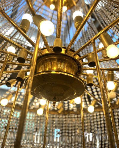 Grand lustre montgolfière 2m de diamètre