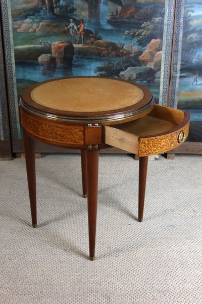 Table à jeux en loupe des années 1940
