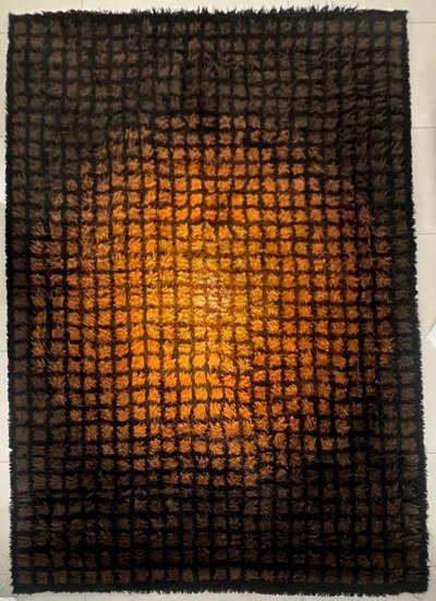 Wool rug "Finlandia" model by Verner Panton for Unika Vaev, Denmark 60's