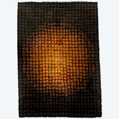 Wool rug "Finlandia" model by Verner Panton for Unika Vaev, Denmark 60's