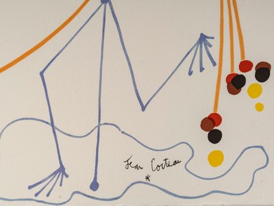 Lithograph by Raymond MORETTI and Jean COCTEAU