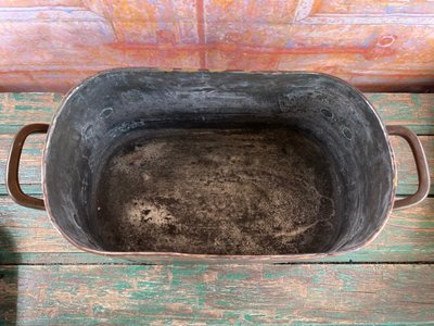 Marmite Ancienne en Cuivre avec Couvercle – Travail Artisanal – Certificat d’Authenticité